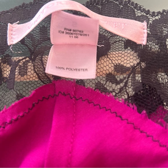 SOLD SOLD SOLD VTG RARE 90s Victoria’s Secret S Satin Lace Nightgown Pink Slip - Picture 10 of 16